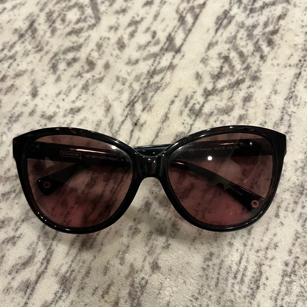 Coach Black and Brown Sunglasses - Picture 1 of 3